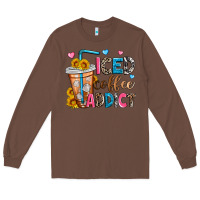 Chestnut iced coffee addict Long Sleeve Tee - Zillion Design Studio