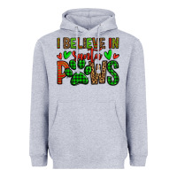 Heather Grey i believe in santa paws christmas Heavyweight Hoodie - Jasminsmagicworld