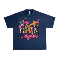 Navy the hair whisperer Urban Heavy Tee - texasbilliewilder