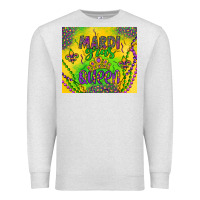 Oatmeal Heather mardi gras queen Premium Sweatshirt - Artiststas