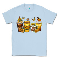 Dusty Blue butterfly coffee cups Classic Tee - Zillion Design Studio