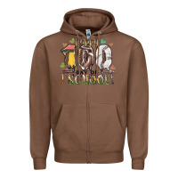 Chestnut happy 100 day of school american football baseball Zipper Hoodie - RacoonDesign