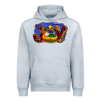 Heather Grey baby jesus joy Urban Hoodie - MaliasSmallBusiness
