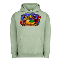 Pigment Oil Green baby jesus joy Urban Hoodie - MaliasSmallBusiness