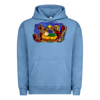 Pigment Pebble Blue baby jesus joy Urban Hoodie - MaliasSmallBusiness