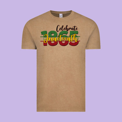 Celebrate Juneteenth1865 Vintage Tee Designed By Barkaloodesign