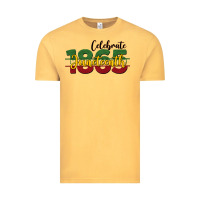 Vintage Mustard celebrate juneteenth1865 Vintage Tee - BarkalooDesign