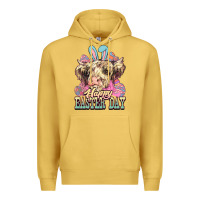 Antique Gold Easter Day Cow Premium Hoodie - NancyCooperArtShop