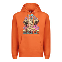 Carrot Easter Day Cow Premium Hoodie - NancyCooperArtShop