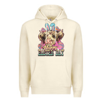Sandshell Easter Day Cow Premium Hoodie - NancyCooperArtShop