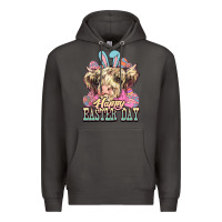 Smoke Easter Day Cow Premium Hoodie - NancyCooperArtShop