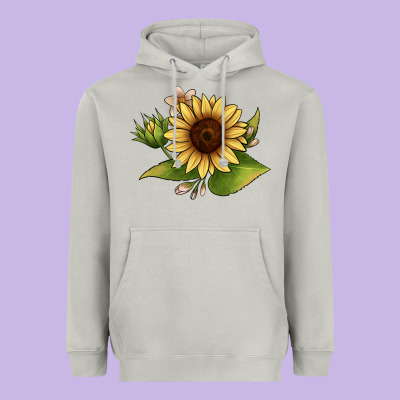Sunflower Heavyweight Hoodie Designed By Jahusdesignshop