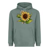 Sage sunflower Heavyweight Hoodie - JahusDesignShop