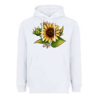 White sunflower Heavyweight Hoodie - JahusDesignShop