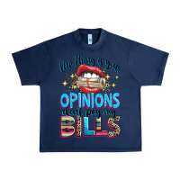Navy the thing is your opinions dont pay my bills Urban Heavy Tee - texasbilliewilder
