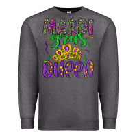 Charcoal Heather mardi gras queen Premium Sweatshirt - Artiststas