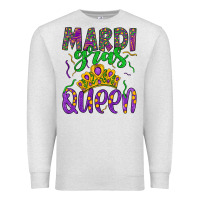 Oatmeal Heather mardi gras queen Premium Sweatshirt - Artiststas