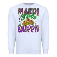 White mardi gras queen Premium Sweatshirt - Artiststas