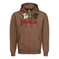 Chestnut howdy santa Zipper Hoodie - FaDigitalArtStudio