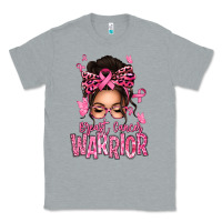 Heather Grey brest cancer warrior afro messy bun Classic Tee - texasbilliewilder