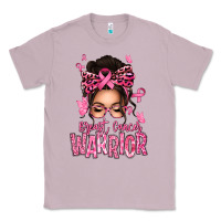Lilac brest cancer warrior afro messy bun Classic Tee - texasbilliewilder