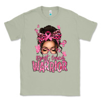 Matcha brest cancer warrior afro messy bun Classic Tee - texasbilliewilder