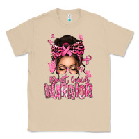 Mushroom brest cancer warrior afro messy bun Classic Tee - texasbilliewilder