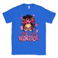 True Royal brest cancer warrior afro messy bun Classic Tee - texasbilliewilder
