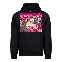 Black pink christmas vibes Urban Hoodie - MaliasSmallBusiness