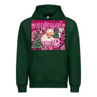Forest Green pink christmas vibes Urban Hoodie - MaliasSmallBusiness