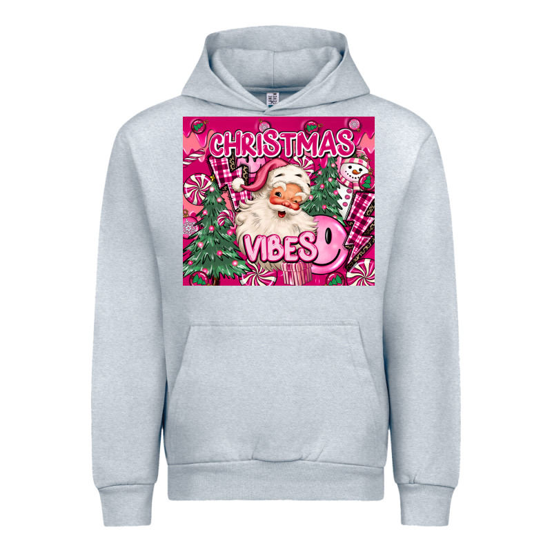 Pink Christmas Vibes Urban Hoodie by MaliasSmallBusiness | Teevron