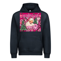 Navy pink christmas vibes Urban Hoodie - MaliasSmallBusiness