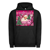 Pigment Black pink christmas vibes Urban Hoodie - MaliasSmallBusiness