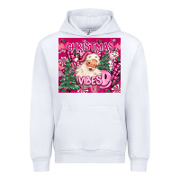 White pink christmas vibes Urban Hoodie - MaliasSmallBusiness