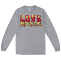 Heather Grey Love Mexico Long Sleeve Tee - texasbilliewilder