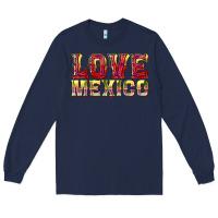 Navy Love Mexico Long Sleeve Tee - texasbilliewilder
