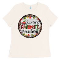 Bone christmas santas favorite secretary    light Ladies Tee - AdoDesignShop