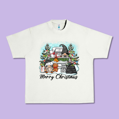 Merry Christmas Gnomes Urban Heavy Tee Designed By Zillion Design Studio