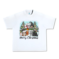 White merry christmas gnomes Urban Heavy Tee - Zillion Design Studio