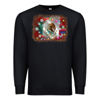 Black mexico flag christmas Premium Sweatshirt - AdoDesignShop