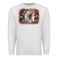 Oatmeal Heather mexico flag christmas Premium Sweatshirt - AdoDesignShop