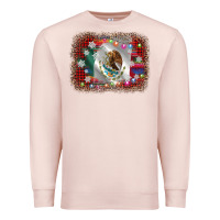 Pale Pink mexico flag christmas Premium Sweatshirt - AdoDesignShop