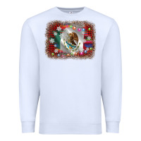 White mexico flag christmas Premium Sweatshirt - AdoDesignShop