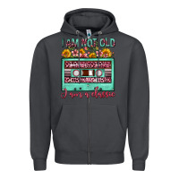 Smoke i am not old i am a classic sunflower floral casse Zipper Hoodie - FaDigitalArtStudio