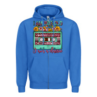 True Royal i am not old i am a classic sunflower floral casse Zipper Hoodie - FaDigitalArtStudio