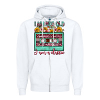 White i am not old i am a classic sunflower floral casse Zipper Hoodie - FaDigitalArtStudio