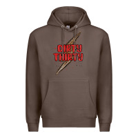 Coffee dirty thirty lightning bolt Premium Hoodie - MaliasSmallBusiness