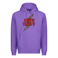 Purple dirty thirty lightning bolt Premium Hoodie - MaliasSmallBusiness