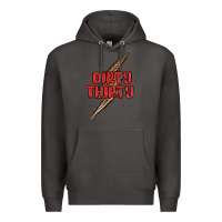 Smoke dirty thirty lightning bolt Premium Hoodie - MaliasSmallBusiness