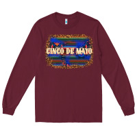 Burgundy Cinco de Mayo Long Sleeve Tee - texasbilliewilder